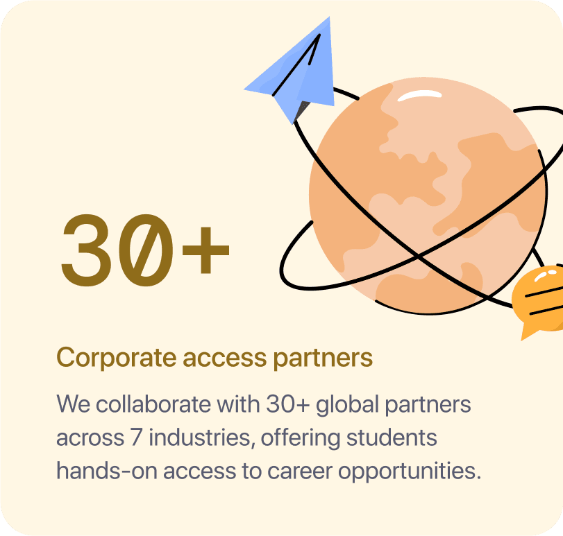 30+ Corporate access partners